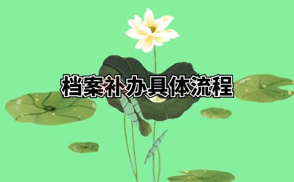 档案补办具体流程