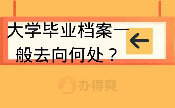 大学毕业档案一般去向何处？