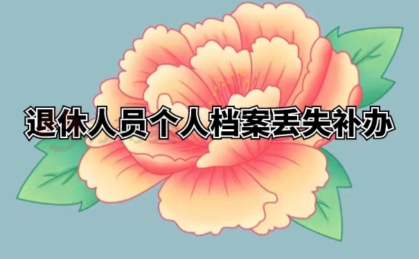 退休人员个人档案丢失补办