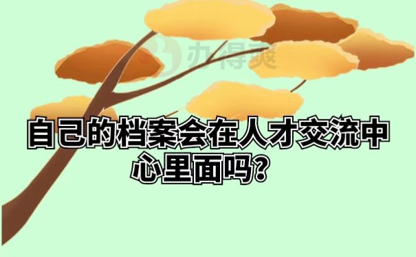 自己的档案会在人才交流中心里面吗？