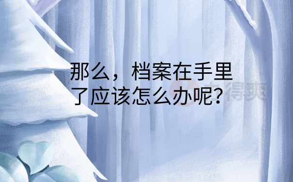 档案在手里