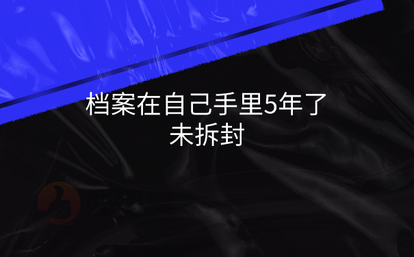 档案在自己手里