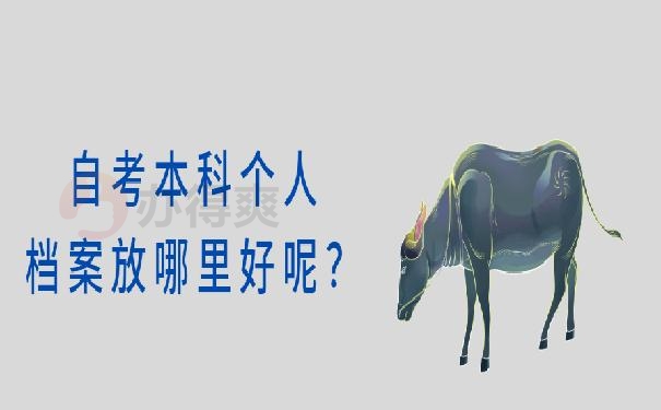 自考本科个人档案放哪里好呢？