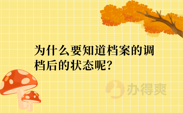 为什么要查询调档状态