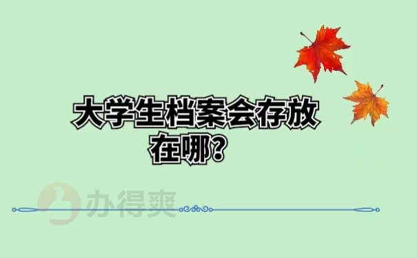 大学生档案会存放在哪？