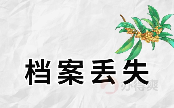 档案丢失