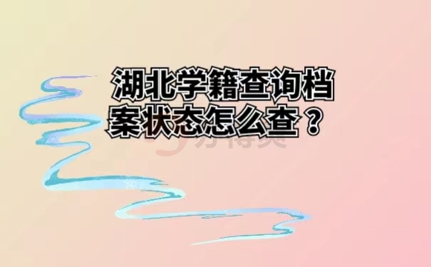 湖北学籍查询档案状态怎么查 ？