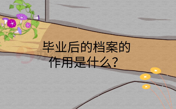 档案的作用