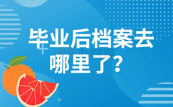 毕业后档案去哪里了？