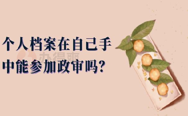 政审档案在自己手里怎么办 ?