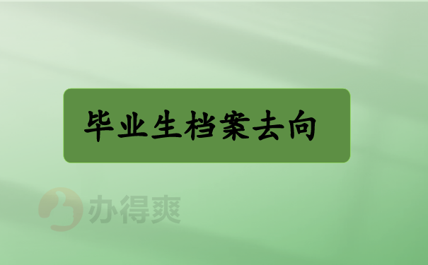 （毕业生档案去向）