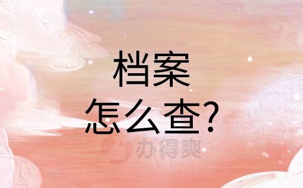 档案怎么查