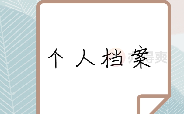 个人档案