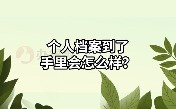 档案到来手里会怎么样