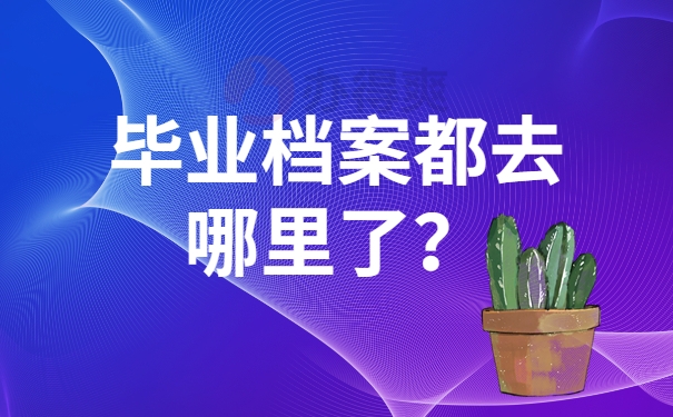 毕业档案都去哪里了？