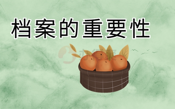 档案的重要性