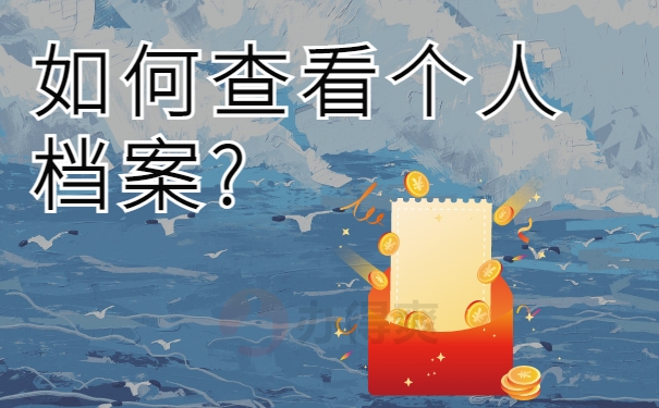 如何查看个人档案?