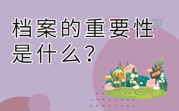 档案的重要性是什么？