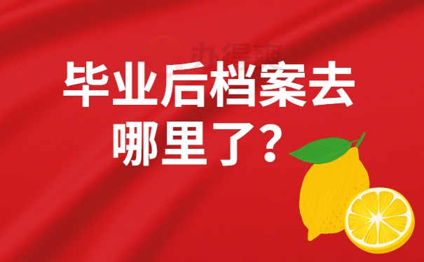 毕业后档案去哪里了？