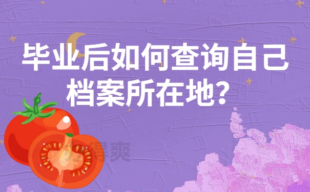 毕业后如何查询自己档案所在地？