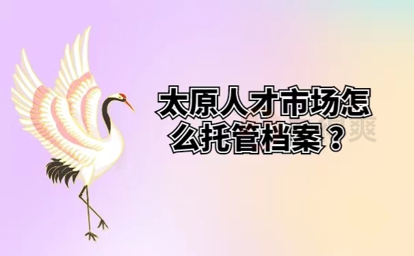 太原人才市场怎么托管档案？