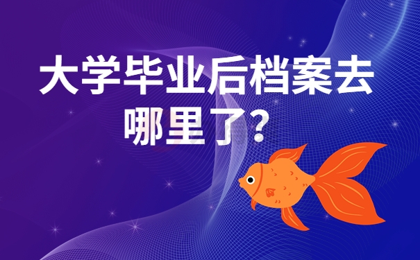 大学毕业后档案去哪里了？