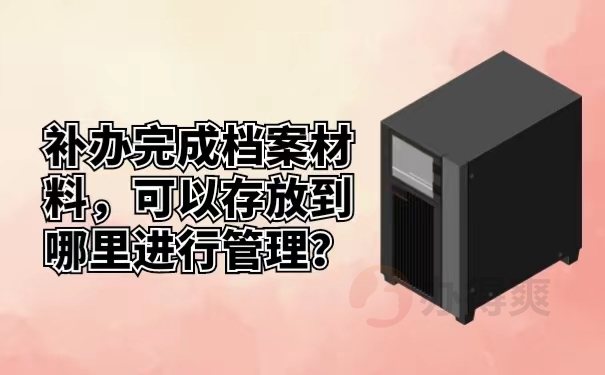 补办完成档案材料，可以存放到哪里进行管理？