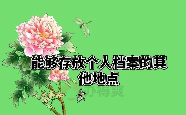 能够存放个人档案的其他地点