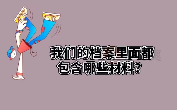 我们的档案里面都包含哪些材料？