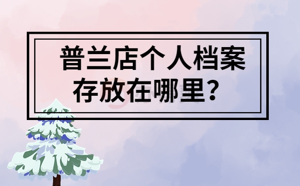普兰店个人档案存放在哪里？