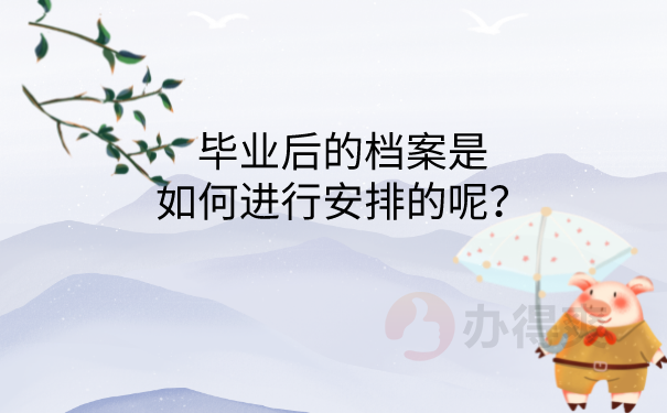 档案怎么安排