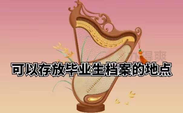 可以存放毕业生档案的地点