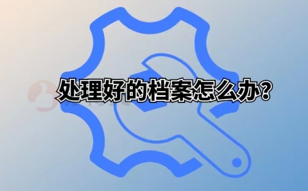 处理好的档案怎么办？