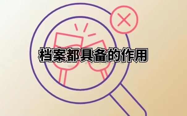 档案都具备的作用
