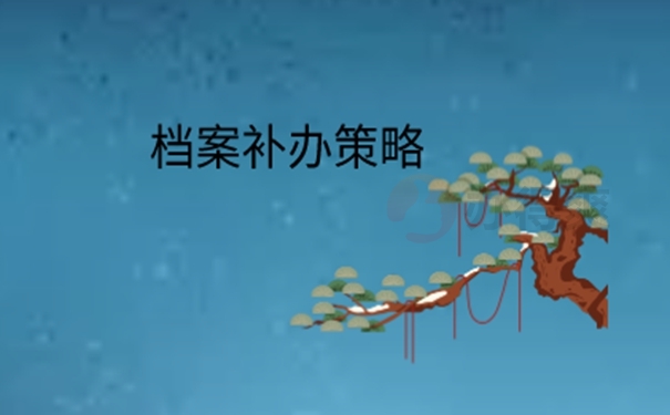 请看档案补办流程！