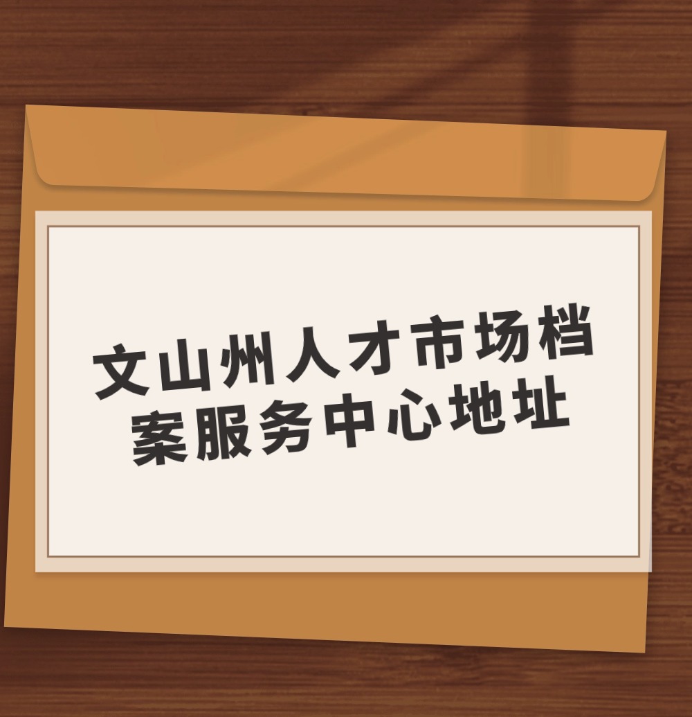 文山州人才市场档案服务中心地址